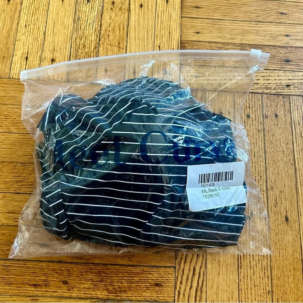 NWT Meet Curve Stripes Round Neck Women One Piece Swimsuit - Picture 9 of 11